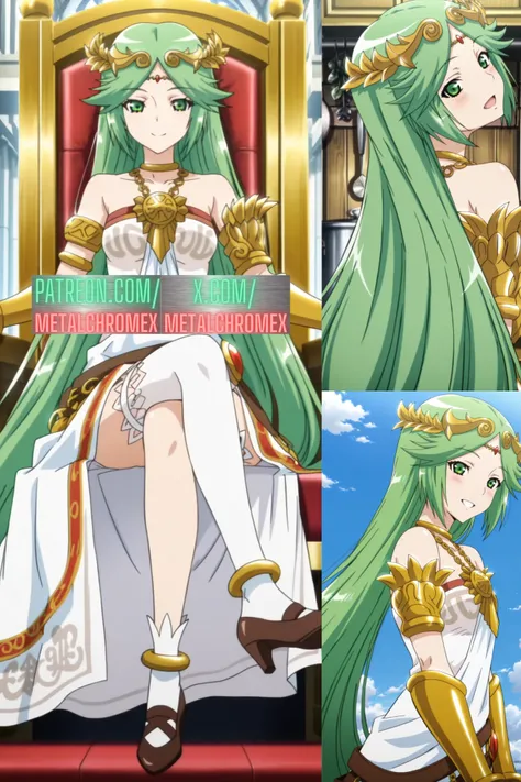 Palutena (Kid Icarus, SHAFT Animation Studio style)