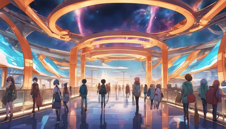 Futuristic Train Station