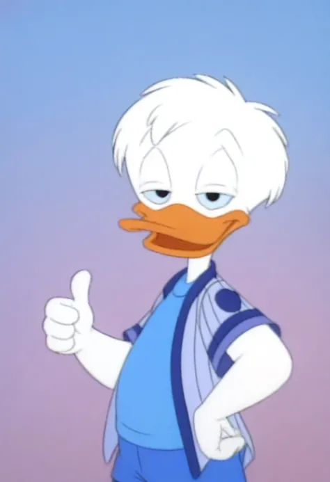 Dewey Duck (Quack Pack) (On model)