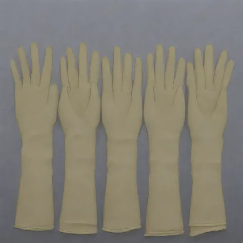 vintage vulcanized rubber1930S style thicker and more robust Long Cuff thicker, heavy-duty style Gloves
