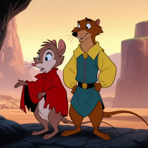 Mrs. Brisby and Justin (The Secret of NIMH)
