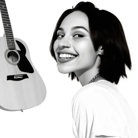 Model 2 AI Generated Short Haired Brunette Babe