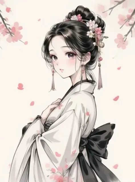 Ink wash comic style