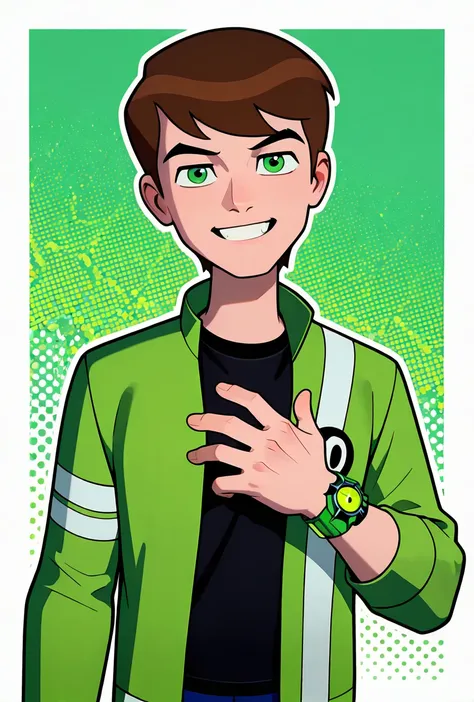 Ben Tennyson + Albedo -- Ben 10 Ultimate Alien Force illust + 1.5