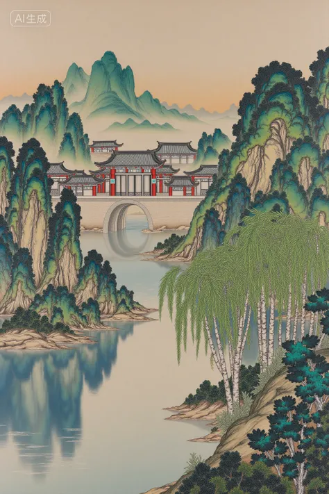 SD3.5 红楼梦绘本-[清]孙温_A_Dream_of_Red_Mansions_chinese_painting_art_style