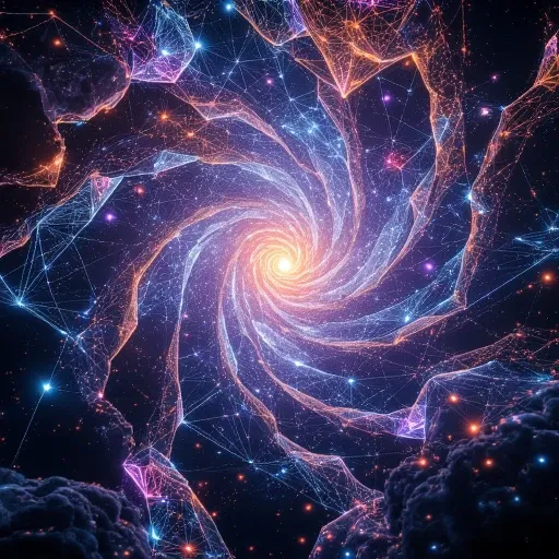 A surreal visualization of quantum geometry