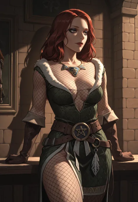 Triss Merigold, (Witcher), Andrzej Sapkowski original character, PonyXL | Illustrious XL