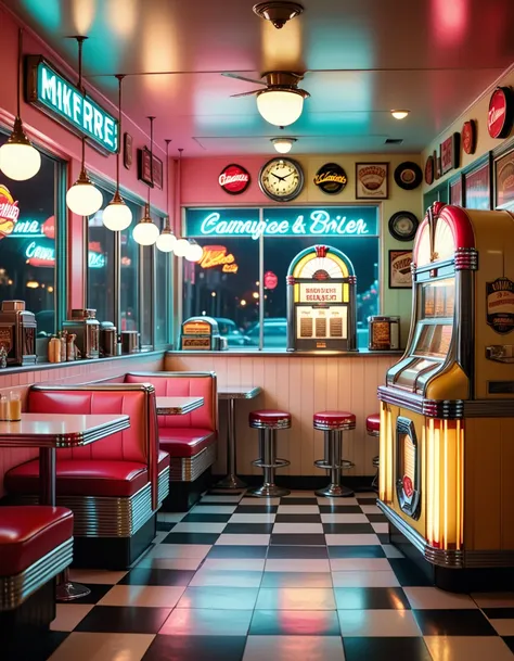 1960s American diner pony