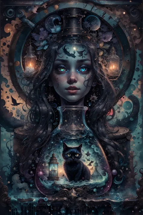 🪄🐈Water Color Witches Cats Potions 🪄🐈 1.5 Lora