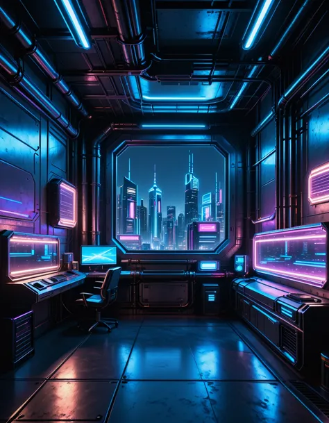 futuristic room pony