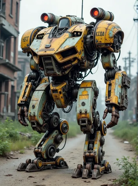 The post apocalyptic mecha style