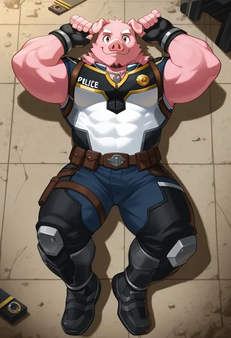 Taika omishiro characters pig police uniform road rovers_rel_260420