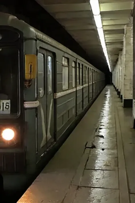 81-717 train on subway station - SeaArt AI Model