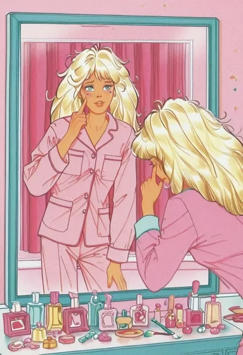 90s Barbie Book Illustration Style