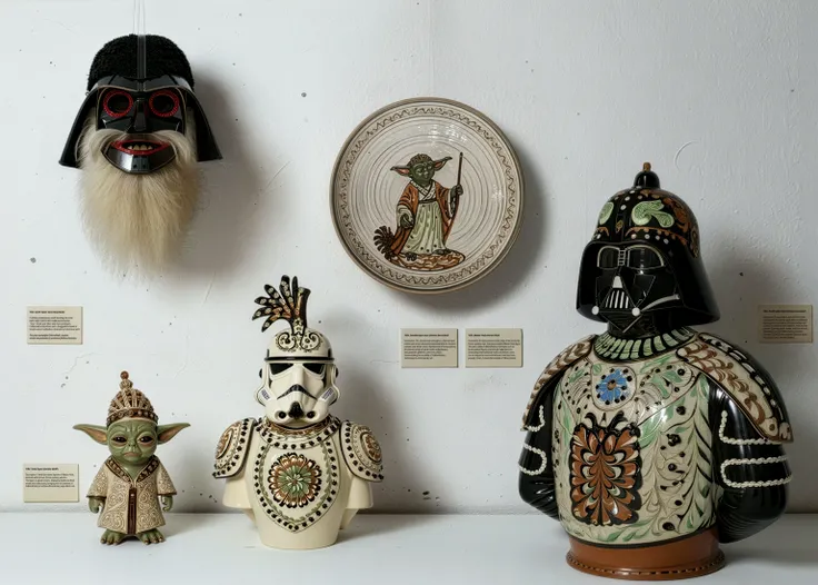 Romanian Horezu pottery SDXL