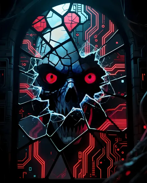 Stained Glass Art Style: Data Haunt