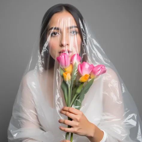 Plastic play (NSFW)  + plastic wrap + plastic bag + plastic clothes and dresses + items And people covered by plastic