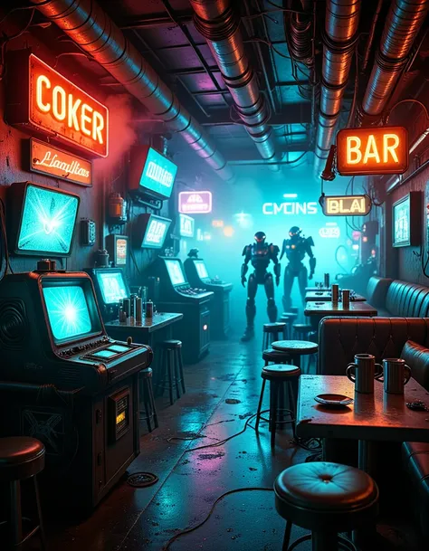 sci-fi bar interior