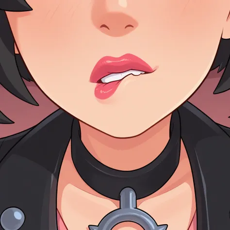 Asymmetrical Lip Bite