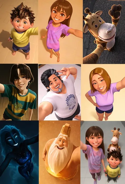 In your Dreams Characters - Dad, Mom, Stevie, Elliot, Baloney Tony, Nightmara, Sandman, Joon Bae