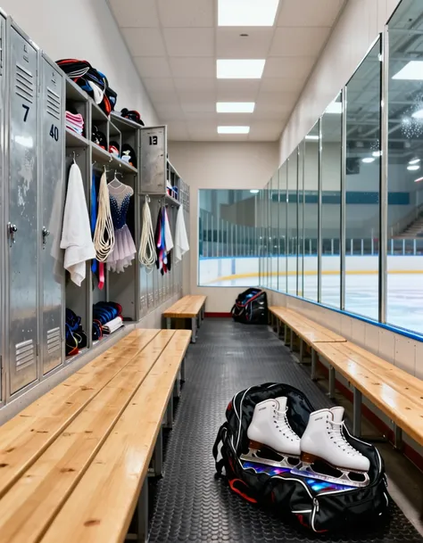 figure-skating arena locker room - SeaArt AI Model