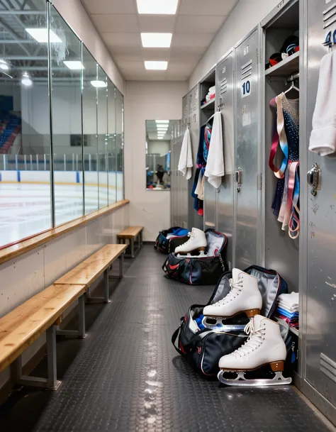 figure-skating arena locker room pony