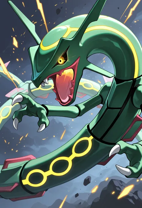 Rayquaza - レックウザ - Sky High Pokémon - Pokemon #384 (Creature)_rel_260420