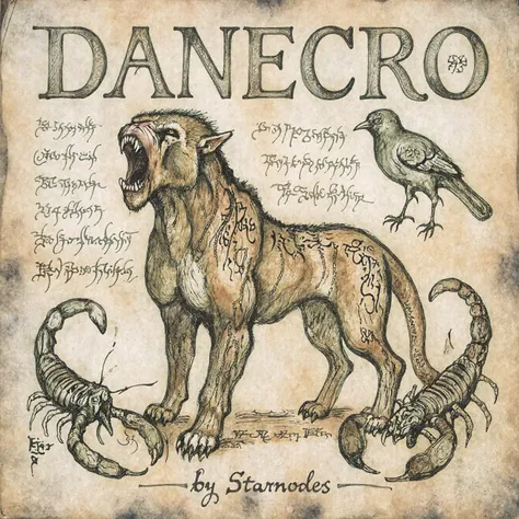 DaNecro Necronomicon Sketch Style
