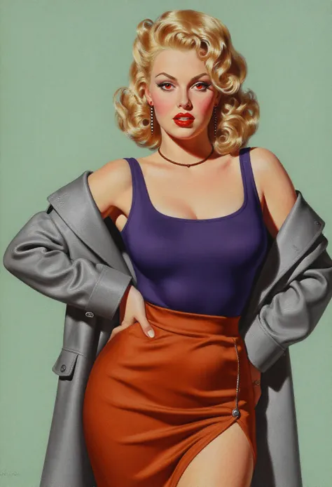 Pin Up girl ( Retro Cover Style)
