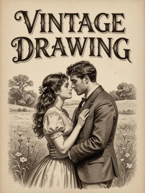 Vintage Drawing - CE