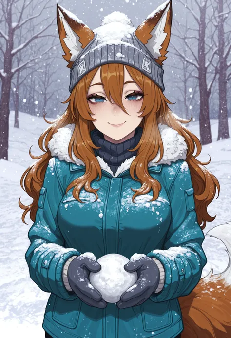 Snowing / Snow on clothes