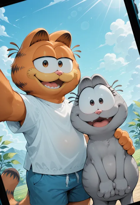 Garfield and Nermal | Cartoon characters