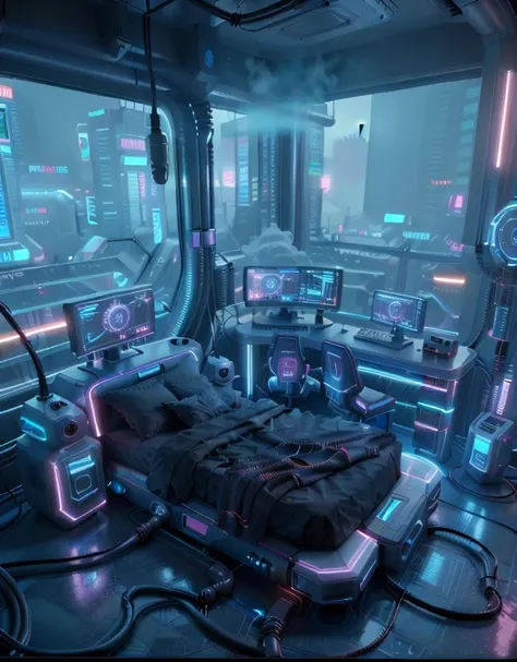 ROOMS : Cyberpunk Bedrooms