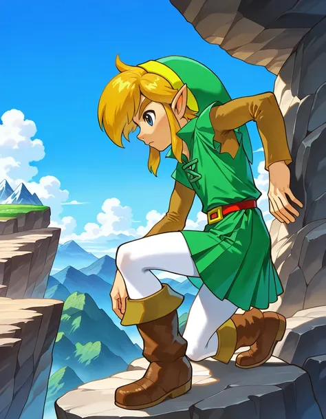 Link (The Legend of Zelda: Oracle of Seasons/Ages) Official Art Style [Illustrious-XL]