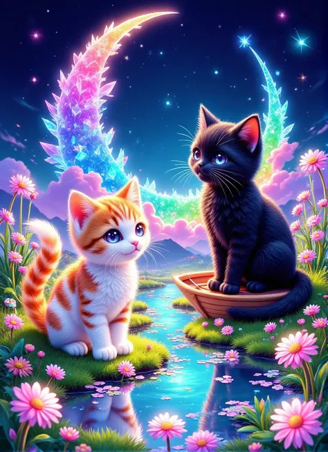 The fantasy colorful world