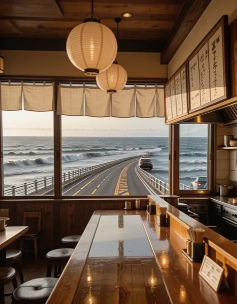 Japanese ramen restaurant illu