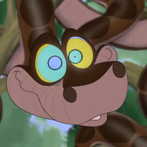 kaa the snake hypnotic eyes - jungle book 1967