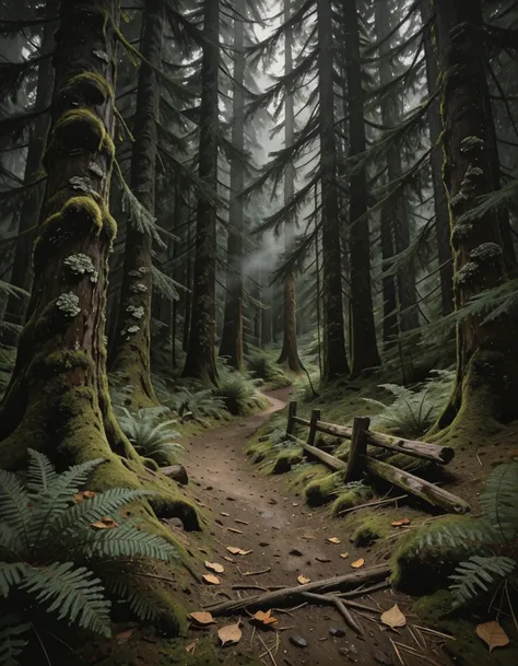 Coastal forest illu