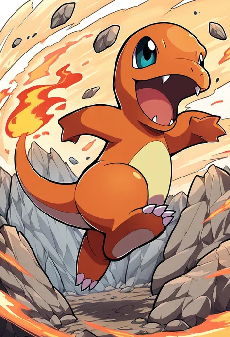 Charmander: Tiny Fire | ヒトカゲ (Pokedex #0004) [Illustrious]