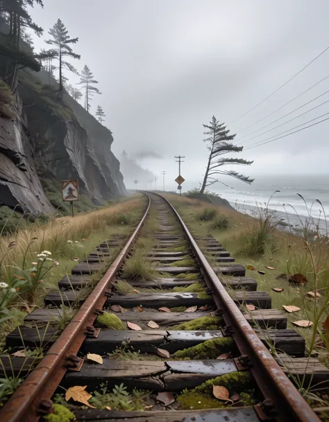coastal train tracks pony