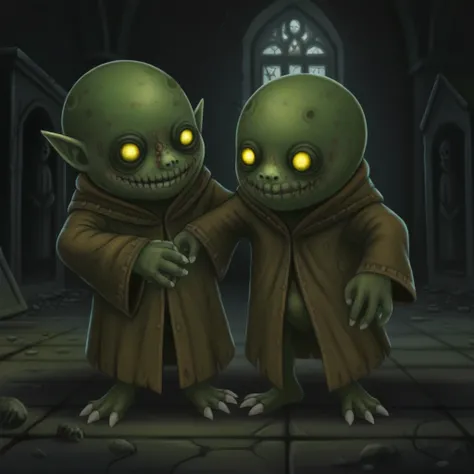 Monster - Tetric Tonberi - Green creep (goblin size)