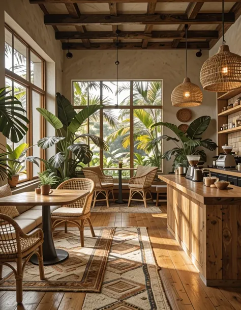 cozy coffee shop illu