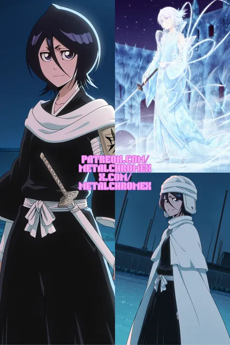 Rukia Kuchiki + Dark Rukia (Bleach: Thousand-Year Blood War, parts 1-3 + Bleach: Fade to Black)