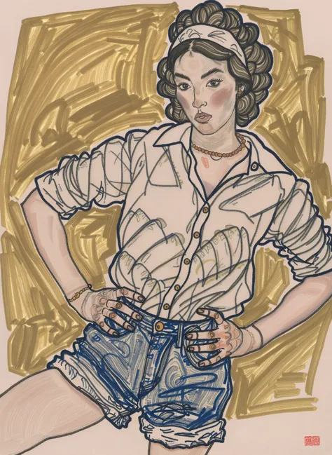 Egon Schiele - Painting Style