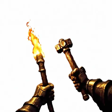 (No BG) Dark Fantasy First-Person Game Style