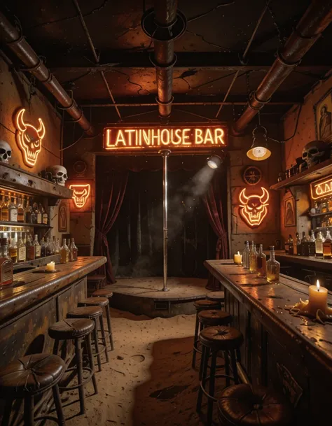 Mexican roadside bar illu