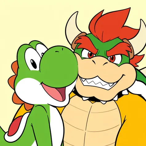 Bowser and Yoshi - Super Mario [IL]