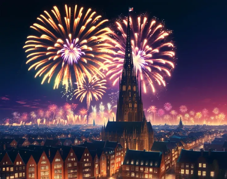 New Years Eve (Background) (SDXL) (AD)