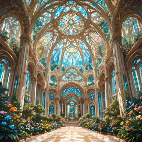 Fantasy indoor garden (SDXL/Illustrious)