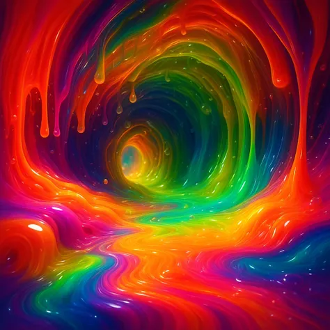 Super Rainbow Slime - Pornmaster SDXL